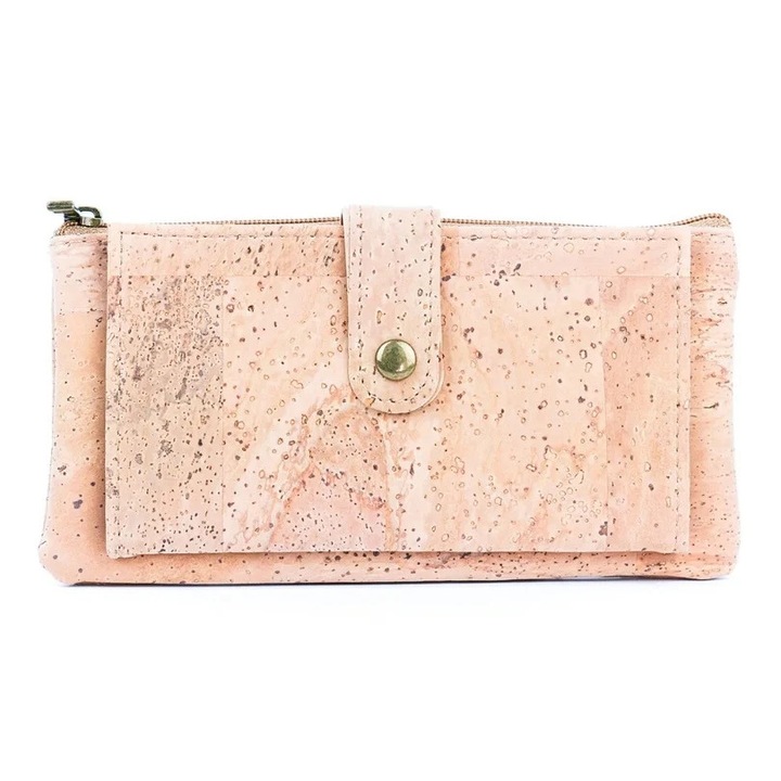 Portofel bifold din pluta natural