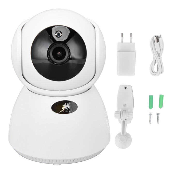 Безжична смарт камера на 360 градуса, 1080P, с проследяване на движение