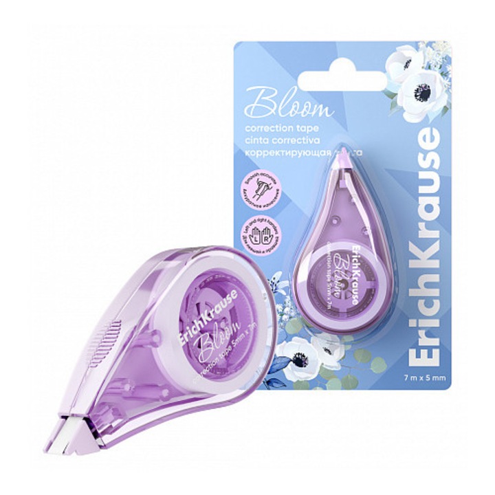 Banda corectoare ErichKrause, EasyMask Pastel Bloom, 5mmx7m