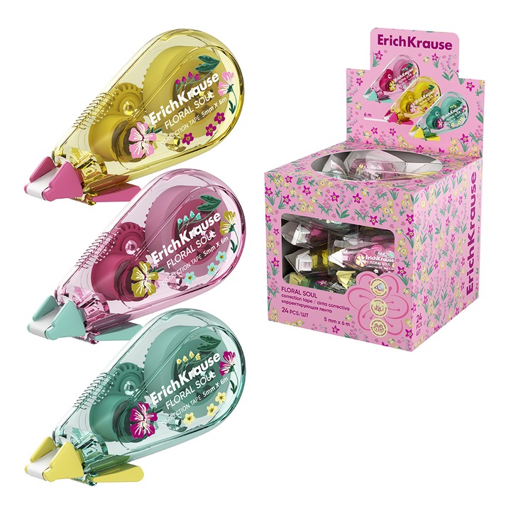 Banda corectoare ErichKrause, Floral Soul, 5mmx6m