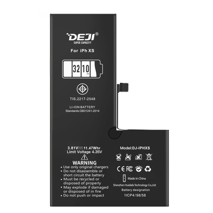 Kompatibilis iPhone XS Akkumulátor, Megnövelt Kapacitás (3210 mAh)