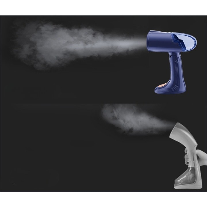 Aparat de Calcat Vertical Portabil cu Abur, Leski, Putere 1500W, Rezervor Detasabil de 138ml, Priza, Functie Anti Calcar si Auto Curatare, Pliabil, cu Perie, 20x10.5x8 cm, Albastru