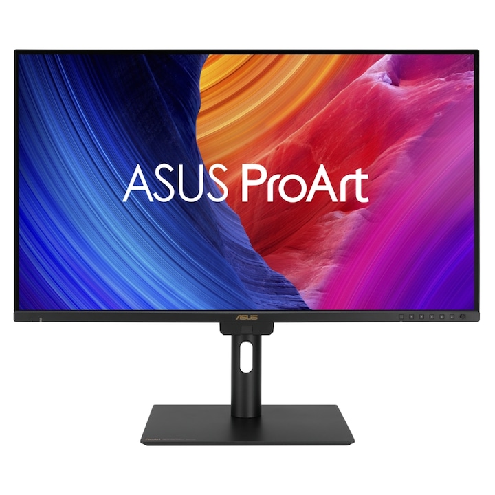 ASUS, ProArt 31.5" PA32UCE IPS LED monitor, UHD 3840 x 2160, HDMI, DisplayPort, hangszórók, Pivot fekete