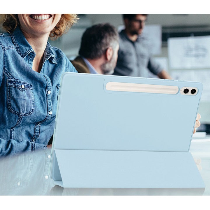 Husa tableta pentru Samsung Galaxy Tab S9/S9 FE 11”cu suport 2 Unghiuri si functie Sleep/Wake, VIENOD® - Ice Blue