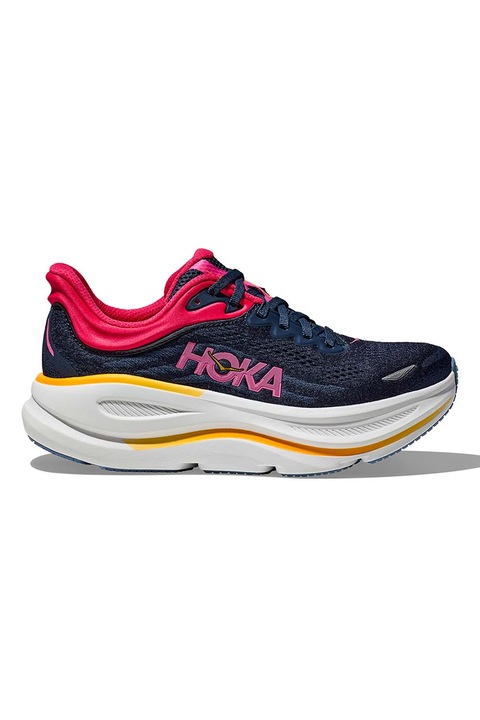 Hoka Bondi 9 futócipő hálós anyagbetétekkel, Piros, Fekete, Rózsaszín, 8
