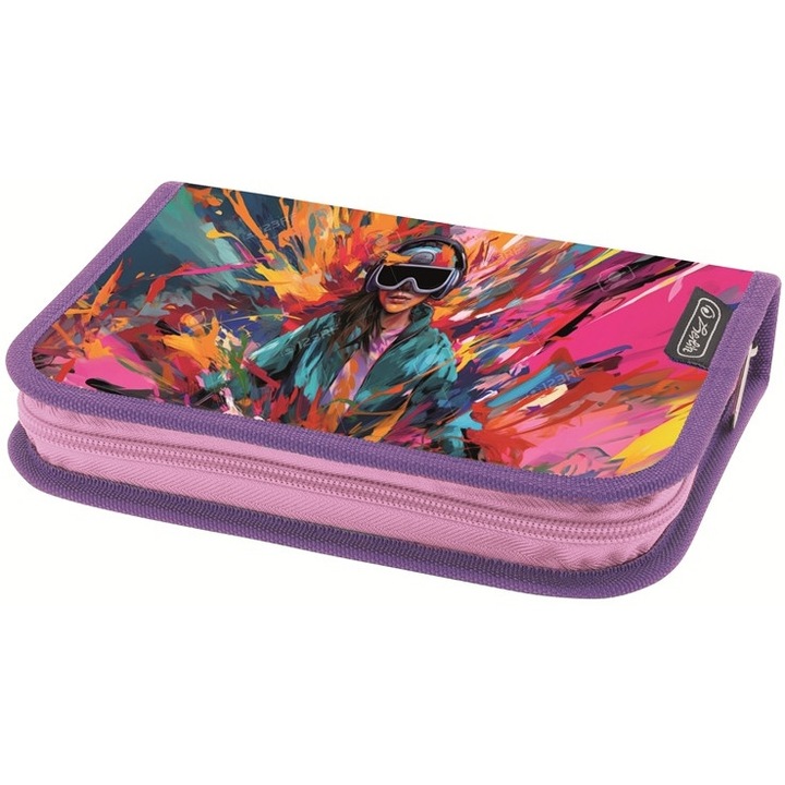 Felszereletlen tolltartó 2 kulccsal, Color Music, Herlitz