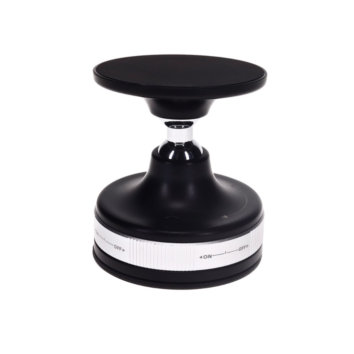 Telefontartó, 68x60 mm, erős mágnessel, tapadókoronggal a rögzítéshez, forgatható fejjel, tisztítókészlettel