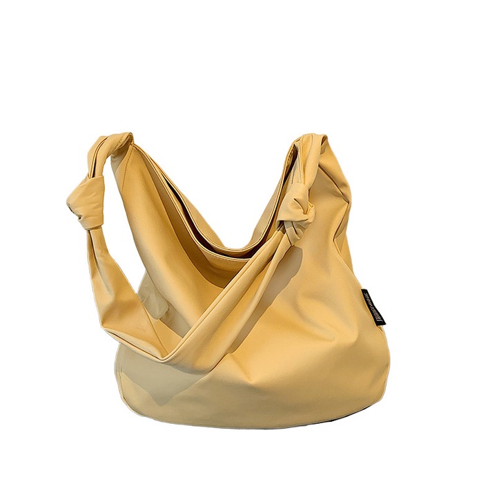 Geanta de umar, galbena, din material Oxford, 40x32x7cm, capacitate mare