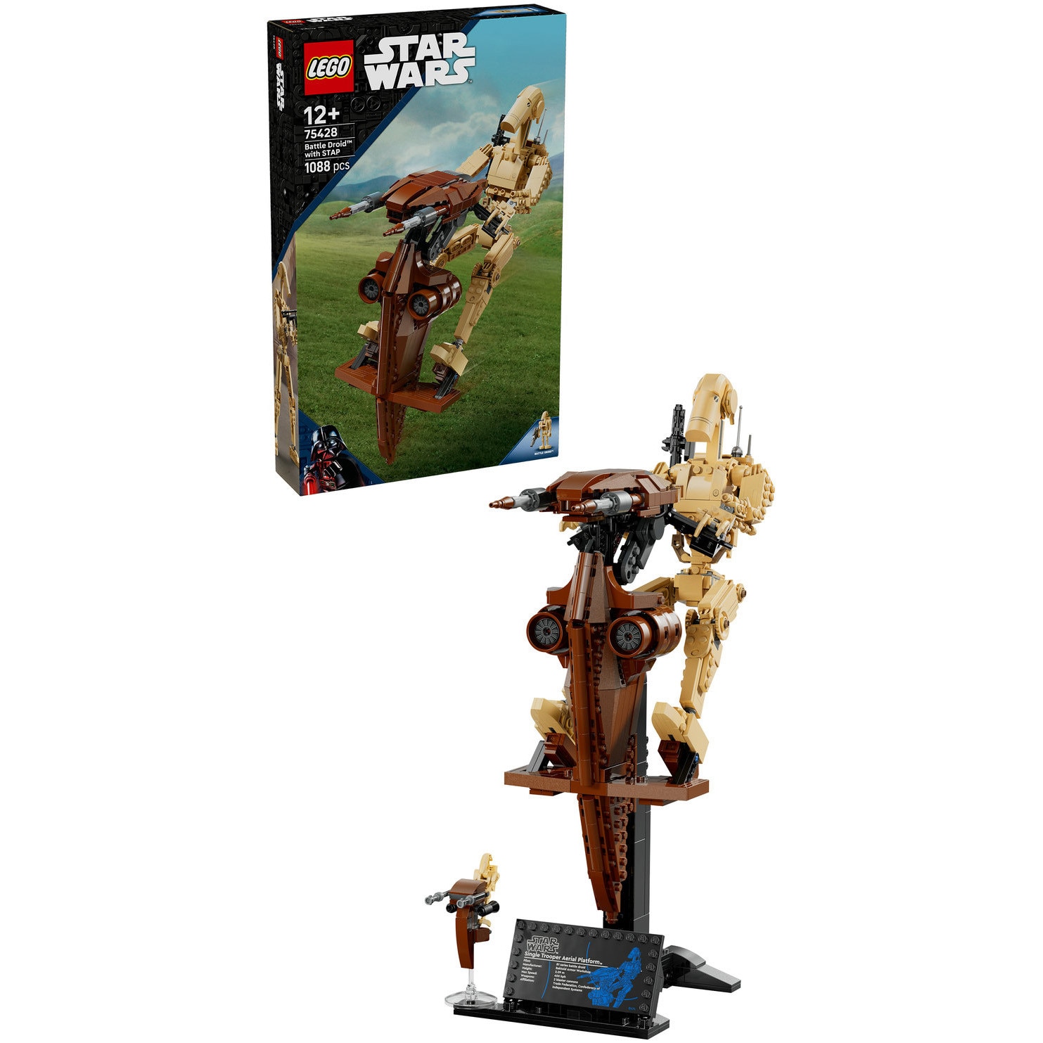 LEGO® Star Wars TM - Droid™ de lupta cu vehicul STAP 75428, 1088 piese