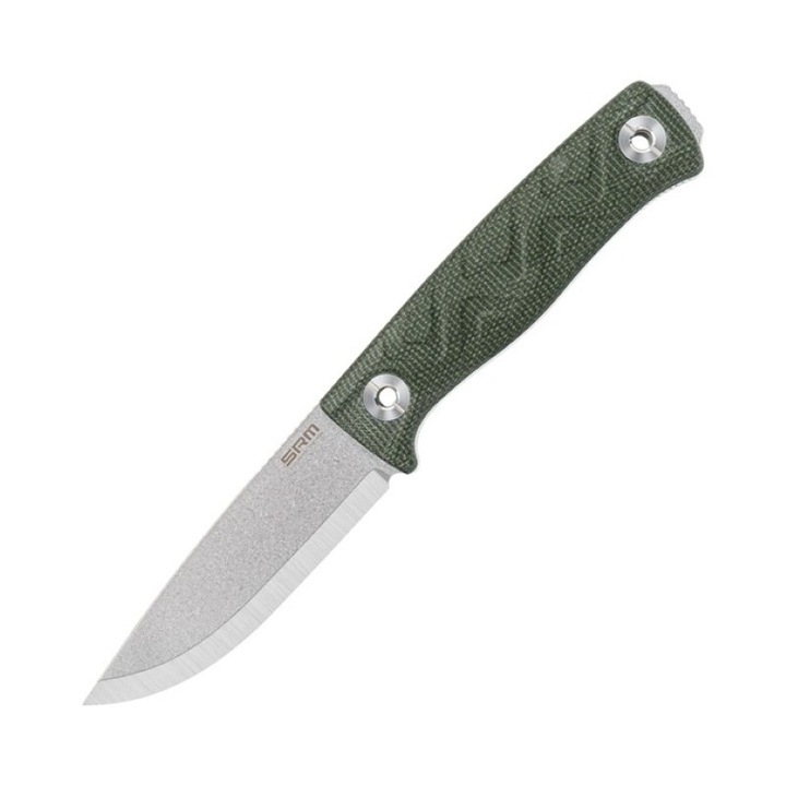 Fix pengéjű kés SRM 702T-MP - 14C28N penge és Micarta nyél