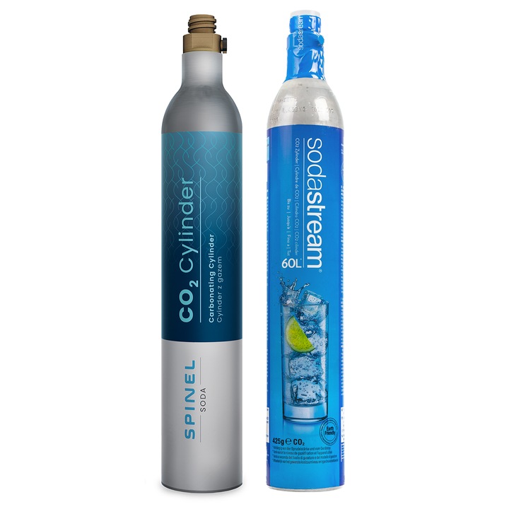 Касета за CO2 SodaStream + касета за CO2 SpinelSoda, 2 броя