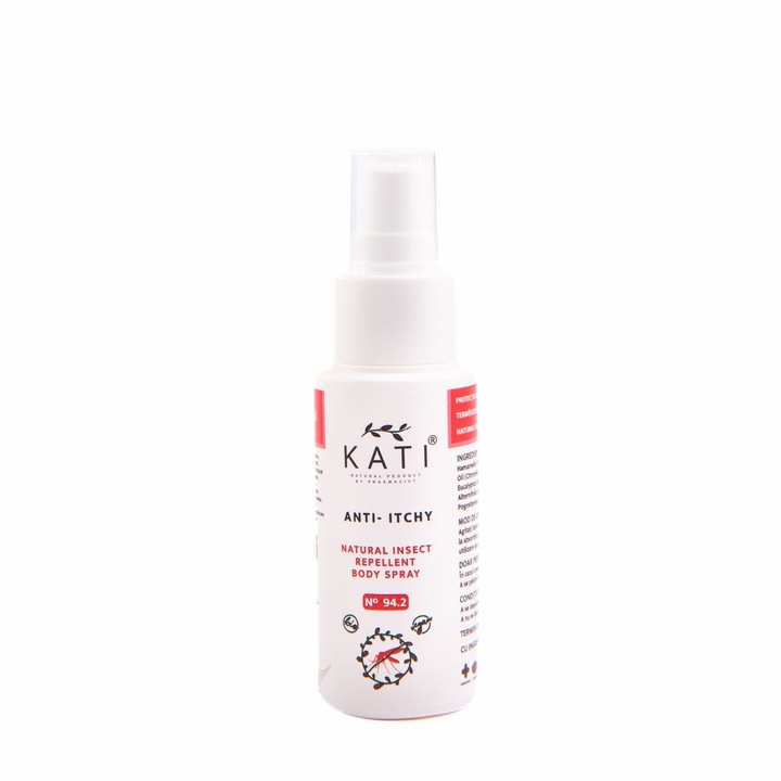 Spray natural anti-tantari, efect 6 ore, calmant piele, Anti Itchy Spray 50 ml, Kati Naturals