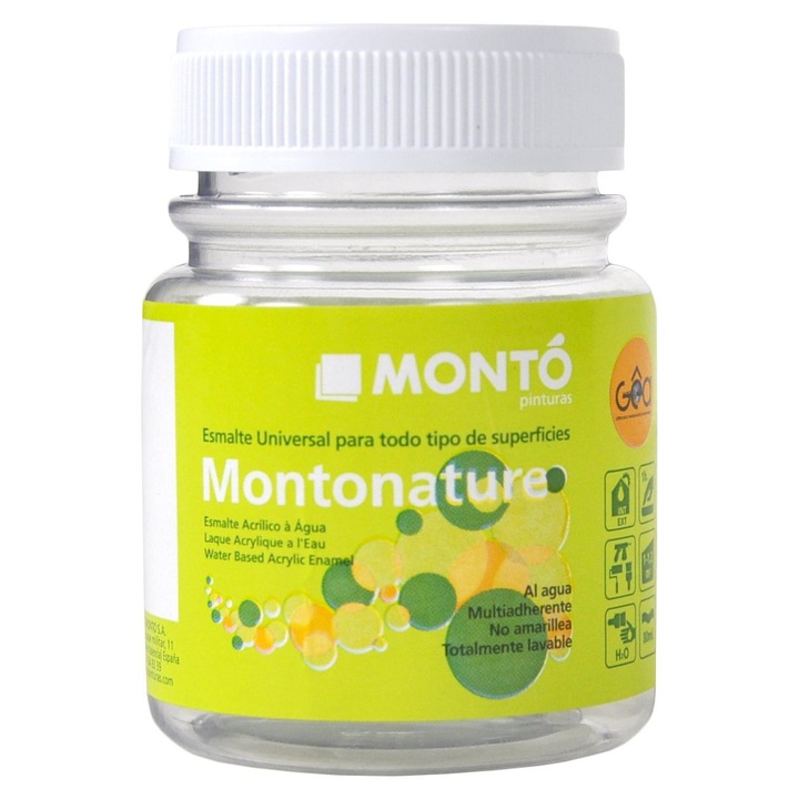 Vopsea acrilica metalizata, Montonature, argintiu, 80 ml