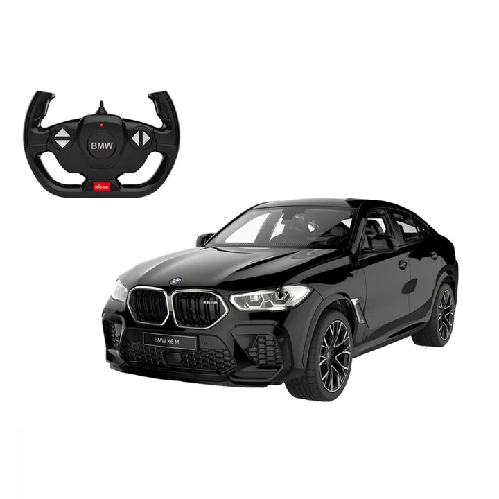 Masina cu telecomanda BMW X6, 1:14, negru, 35x14x12cm