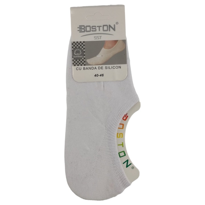 Мъжки къси чорапи Curti 40-46, Бял, 46