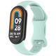 Curea de schimb pentru Xiaomi Mi Band 8 / 9 / 10 – silicon moale, cleme metalice, prindere rapida, menta