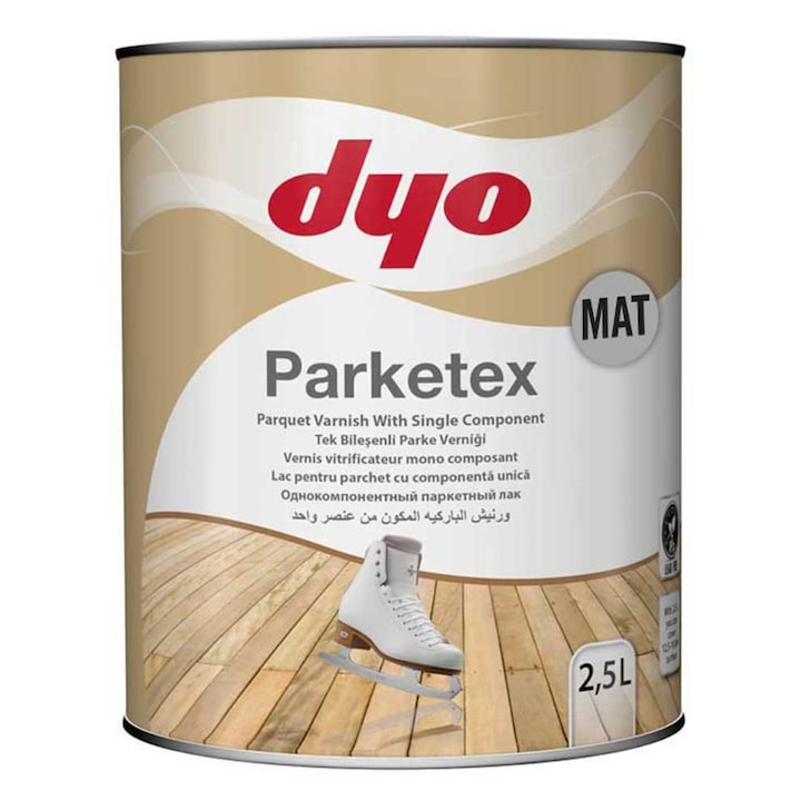 Lac mat pentru parchet DYO Parketex 2.5 litri
