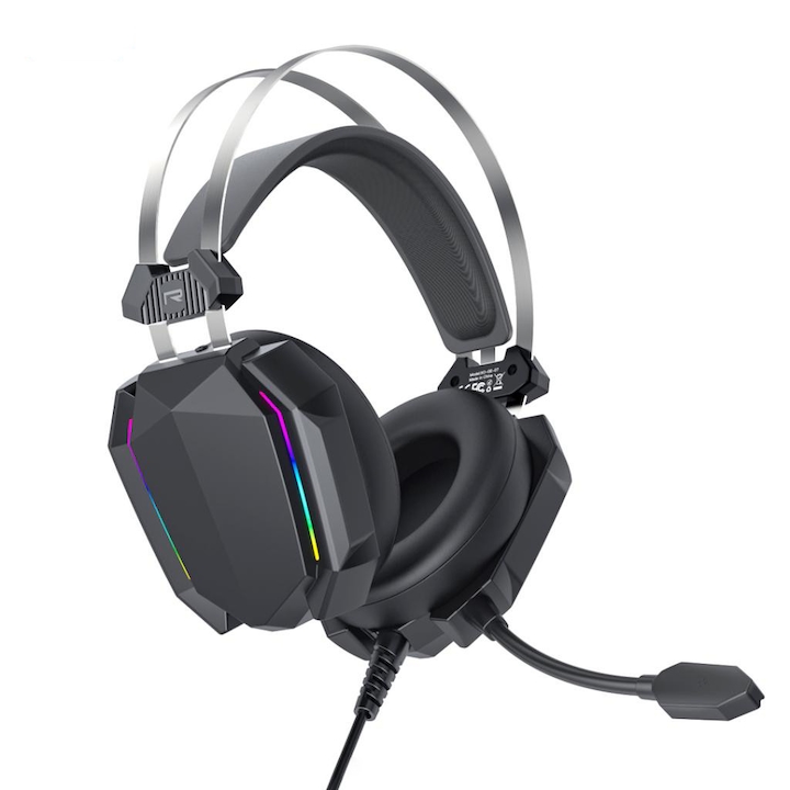 Casti PC, Delock, Mono, USB, 2.4 m, 32 Ohm, Negru