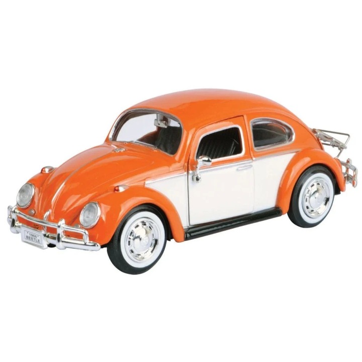 Macheta Volkswagen Beetle 1966 portocaliu - 1/24 Motormax