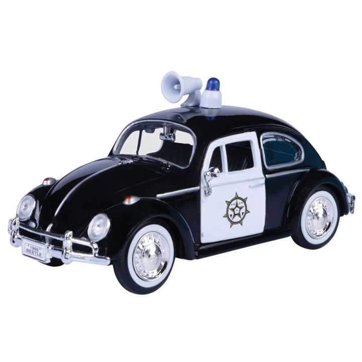 Macheta Volkswagen Beetle 1966 masina de politie - 1/24 Motormax