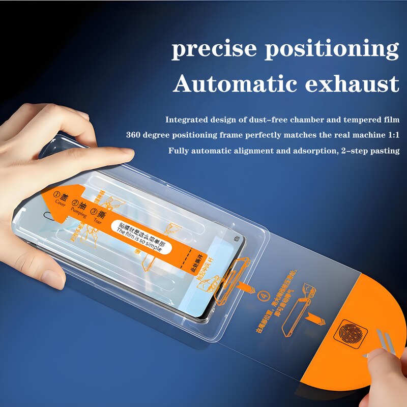 Folie de protectie sticla pentru iPhone 15 Pro, 9H, ultra-clear, anti-amprente, set complet