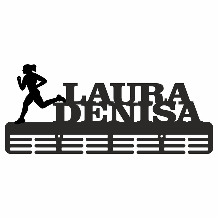 Suport Medalii, Negru, Lemn, 40×17, 5cm, SM010