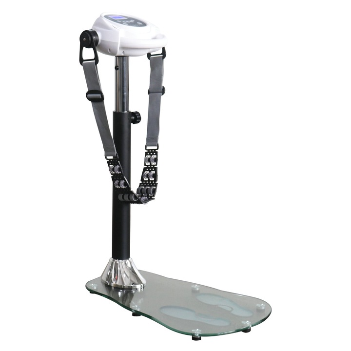 Aparat vibromasaj TECHFIT® MSGFIT8, 6 programe, 3 utilizatori, 4 benzi masaj incluse, 4 trepte viteza, motor DC durabil si silentios, masaj spate, umeri, brate, trunchi, picioare