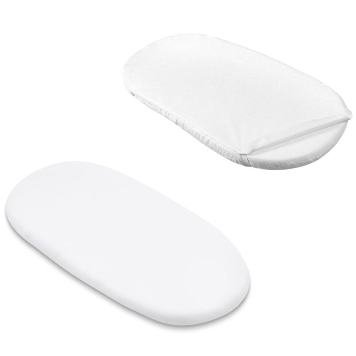 Set cearceaf si protectie impermeabila pentru landou Kidizi, dimensiune 75x35 cm