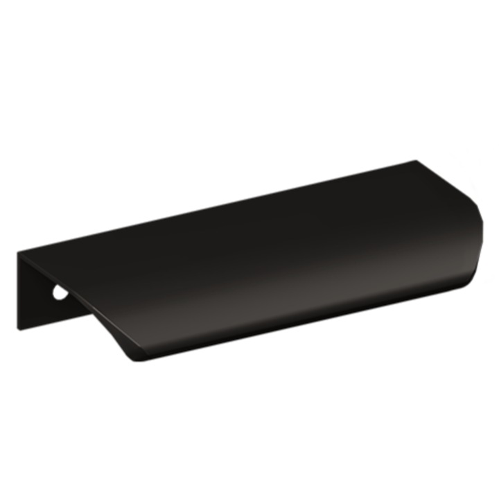 Maner pentru mobila Lentis, finisaj negru mat, L:116 mm