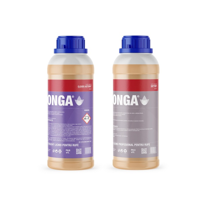 Комплект за пране: Течен перилен препарат Floral Fruit Mix 1л + Омекотител Floral Fruit Mix 1л, Автоматична, 22 пранета