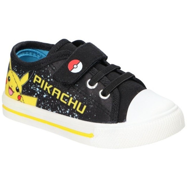 Детски маратонки, Pokemon, Pikachu, PO783, лицензирани маратонки, Черен/Жълт, 24 EU