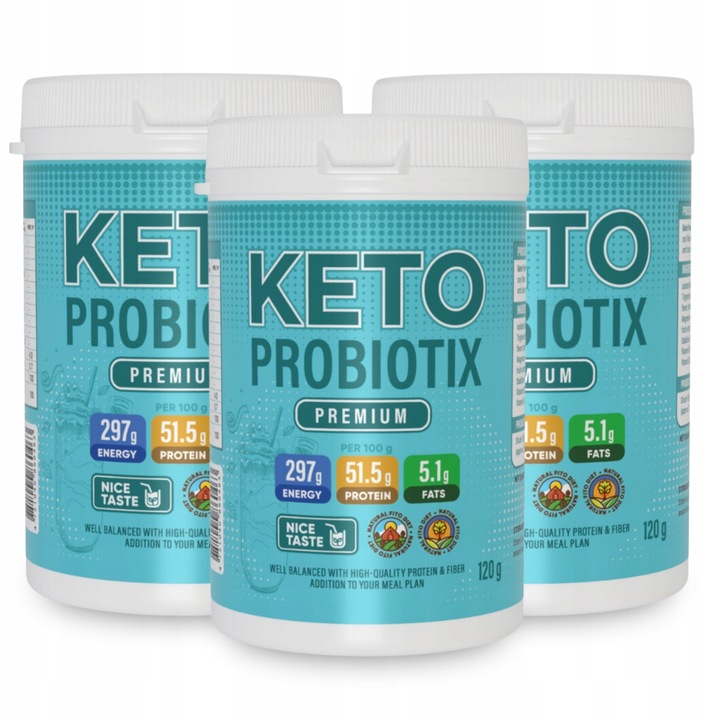 3x KETO PROBIOTIX PROBIOTIC supliment alimentar pentru pierderea in greutate 120g