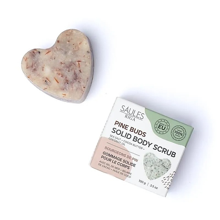 Натурален ексфолиращ сапун с борови пъпки, Saules Riga, 100 гр.