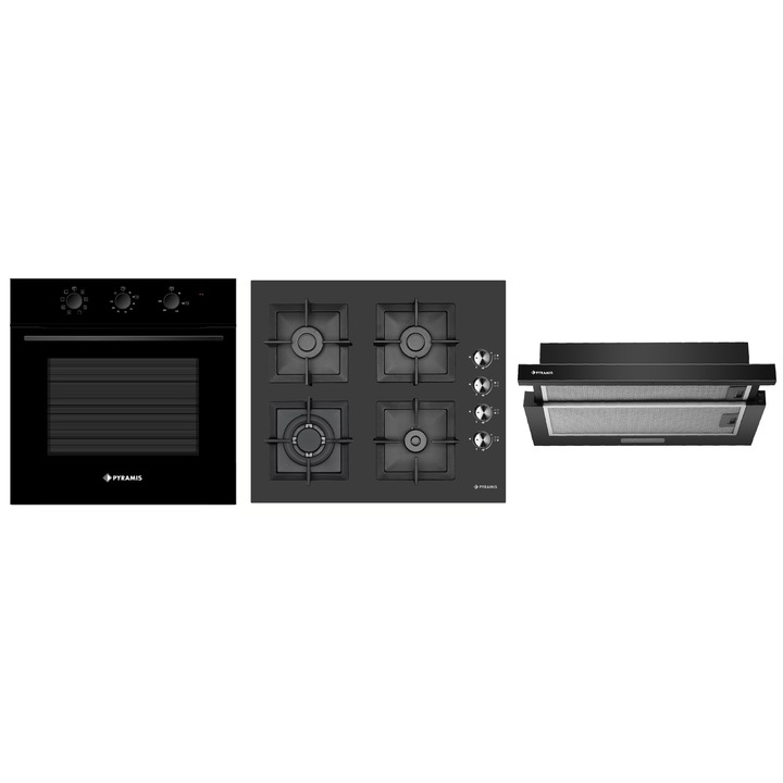 Cuptor incorporabil Haier H6 ID46G3YTB, Electric, Autocuratare pirolitica si hidrolitica, 78 l, Clasa A++, Wi-Fi, negru