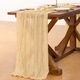 Fata de masa tip runner pentru mese festive, boho, Rustic, 90x400, bej