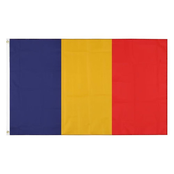 Steag SANFON 90x150cm, poliester, culori vii, rezistent la decolorare, cu cap de panza si ochiuri din alama