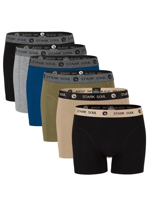 Set de Boxer Barbati din Bumbac - 6 Piese XL, Confortabili si Eleganti