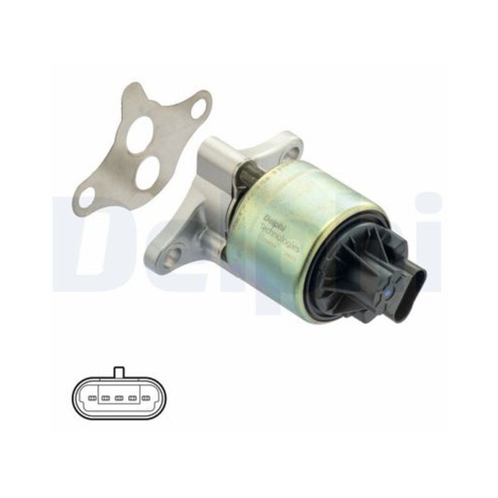 Delphi EGR szelep, EG1039712B1, EGR hűtő nélkül