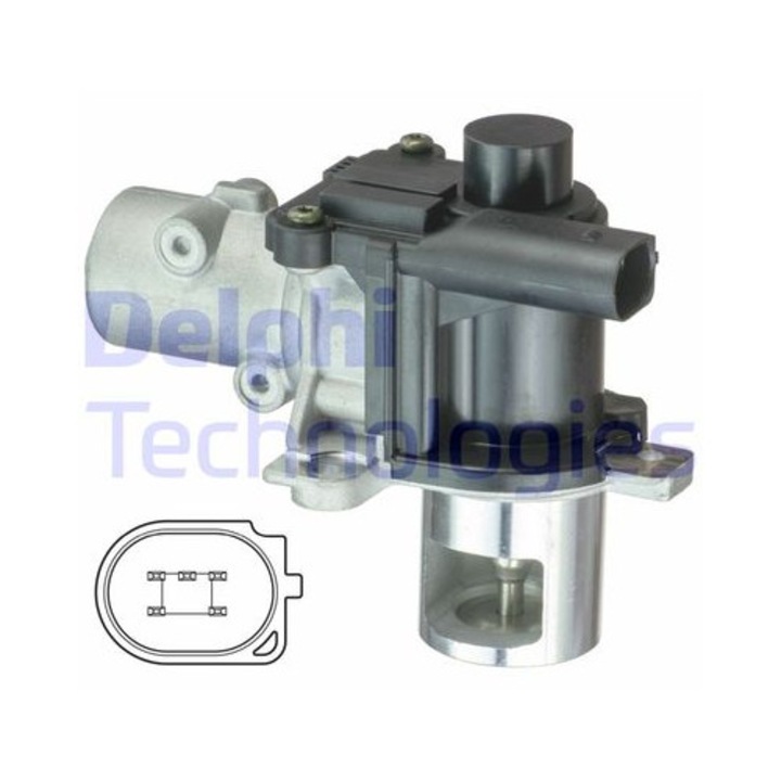 Delphi EGR szelep, 12V, kód EG1042512B1