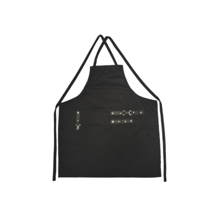 Sort barman cu accesorii din piele naturala gri 5