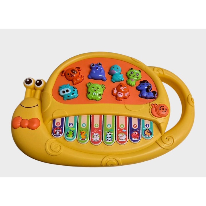 Jucarie muzicala-Merc cu melodii, sunete reale de animalute, distractie, sunete