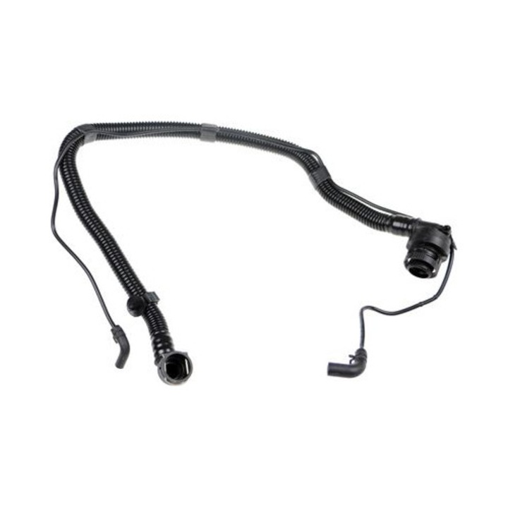 GATES motorblokk légtelenítő cső, fekete, 775 mm, belső átmérő 16x17 mm