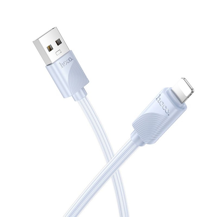 USB-A към Lightning кабел, 2.4 A, Hoco X114, 1 м, син