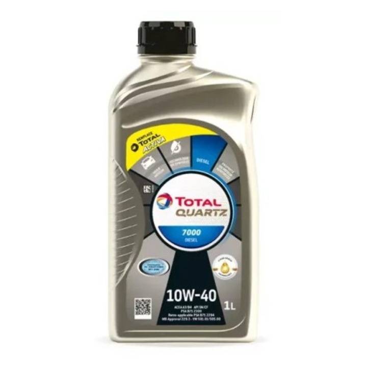 Ulei pentru motor TOTAL QUARTZ DIESEL 7000 10W40 1L
