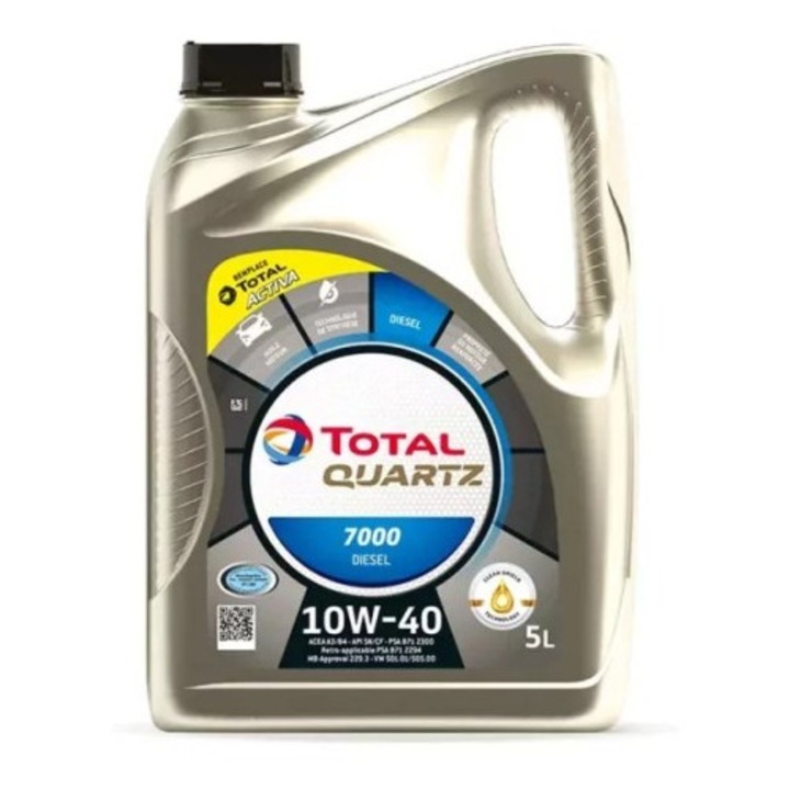 Ulei motor TOTAL QUARTZ DIESEL 7000 10W40 5L