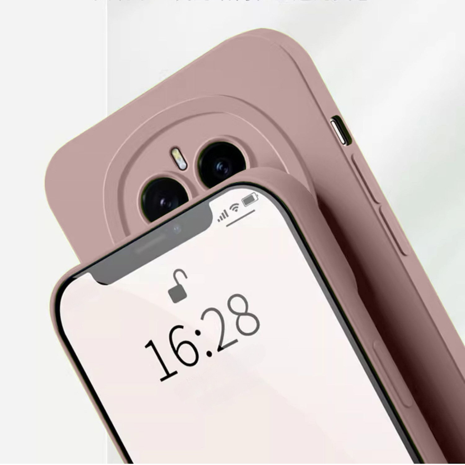 Husa telefon silicon, microfibra, roz, pentru Honor Magic 7 Pro, subtire, protectie militara