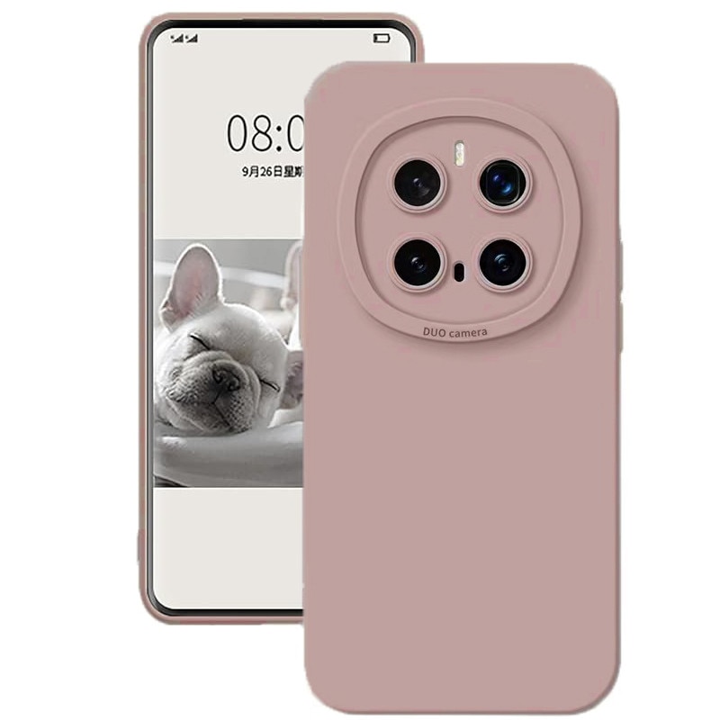 Husa telefon silicon, microfibra, roz, pentru Honor Magic 7 Pro, subtire, protectie militara