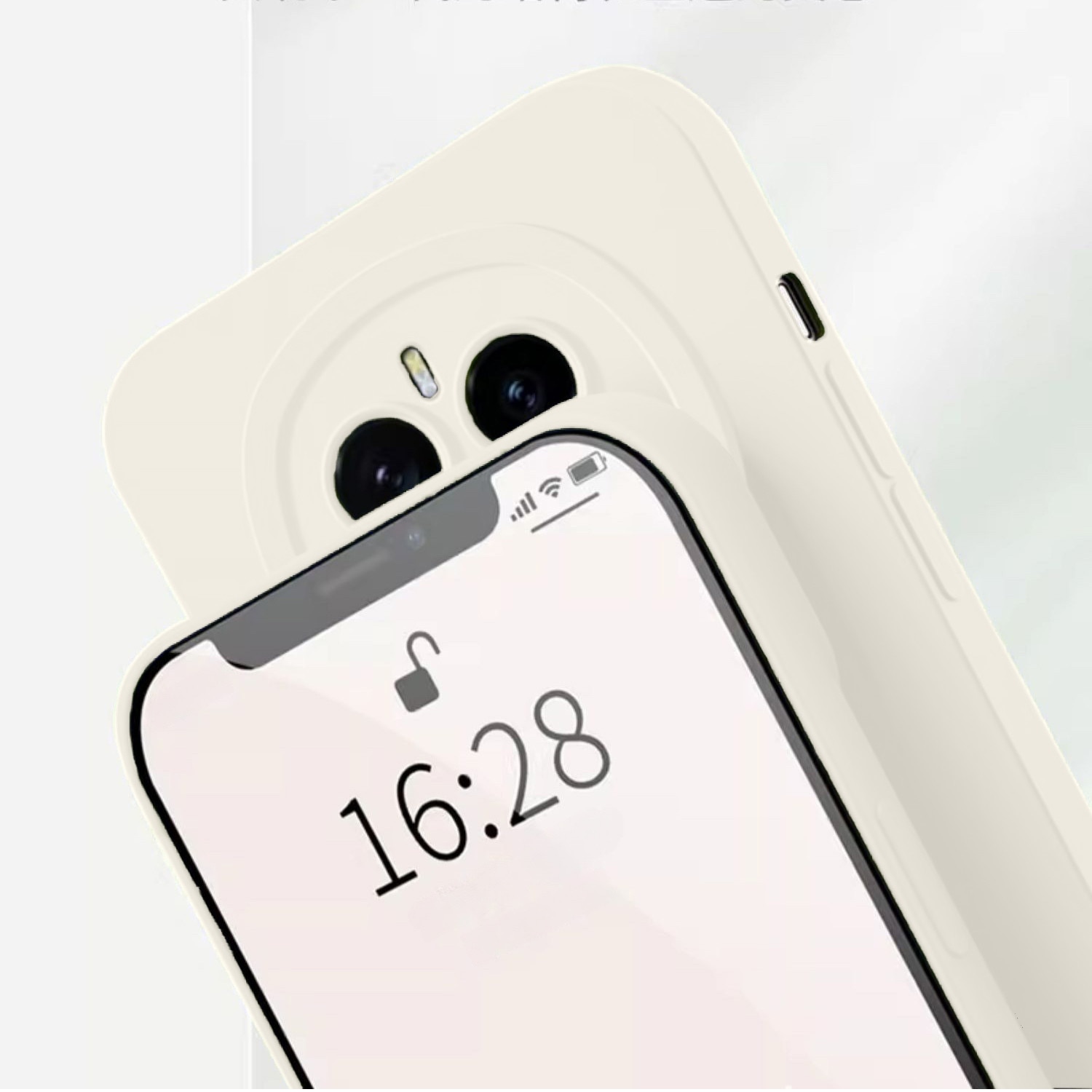 Husa telefon silicon, microfibra, bej, Honor Magic 7 Pro