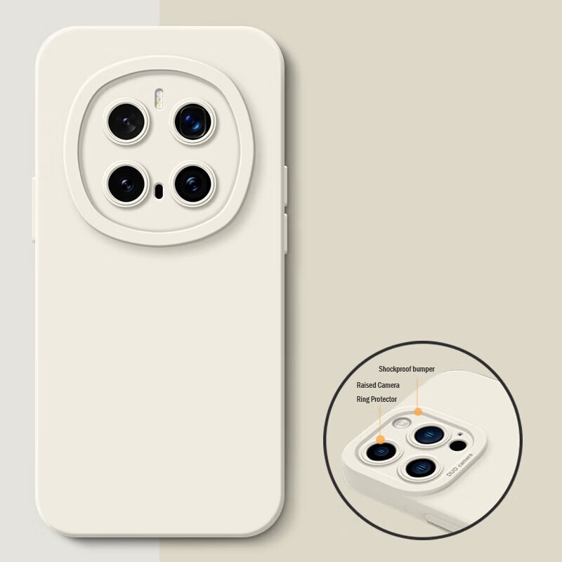 Husa telefon silicon, microfibra, bej, Honor Magic 7 Pro