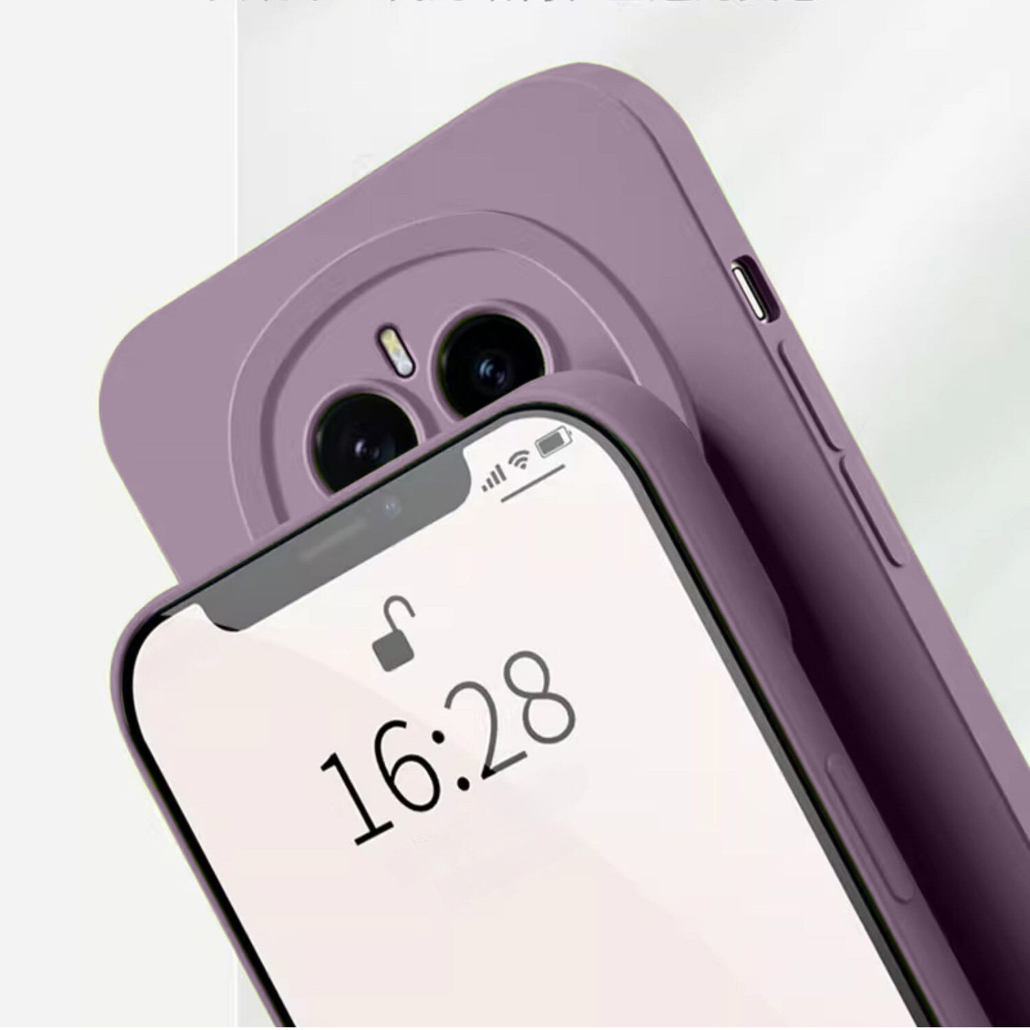 Husa telefon, silicone, violet pruna, protectie militara, pentru Honor Magic 7 Pro